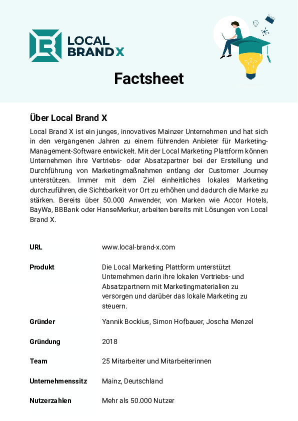 [Translate to eng:] Local Brand X Factsheet