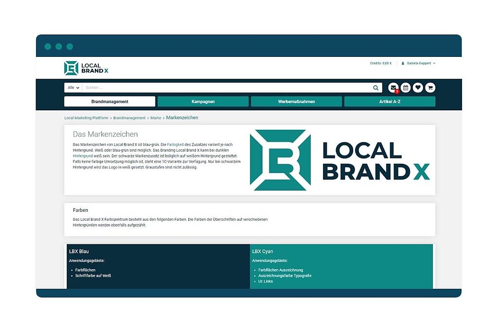 Corporate Design-konformes Marketing mit dem Brand Guide von Local Brand X