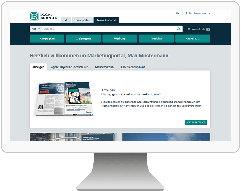 Lokales Marketing mit einem Marketingportal